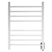 HEATGENE Towel Warmer Wall-Mounted Heated Towel Rack with 8 Square Tube Bars