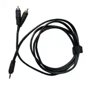 8ft 3.5mm Aux to 2 RCA Cable Adapter Speaker Cable for Audio Speaker PA System