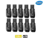 Sandisk Ultra Shift 128GB 3.0 Flash Drive USB for Computers Laptops (10 Pack)