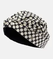[Valentino] Valentino Escape Plus De Pois cotton head wrap One Size white