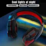 led Gaming auricular Bluetooth Bluetooth auricular aparcable de 3.5mm Wired Mic