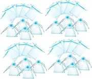 TINEASUR 100pcs Organza present Bags Drawstring Pouches for Shower Weddings Parties for Candies Jewelry and Party Favors Mesh Bags