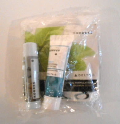 KORRES for Delta Shea Butter Lip Balm & Yoghurt Moisturizing Face Cream Mini Set