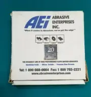 Box of 23 6" Resin Cloth Aluminum Oxide Abrasive Discs 6 hole Hook/Loop 40 Grit