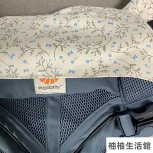 背巾口水巾 美國ergobaby breeze omni 360背帶配套藍色小碎花口水巾磨牙墊 TDLH DU