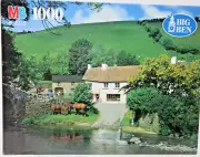 Vintage Big Ben Lorna Doone Farm Devon England Puzzle 1000PCS Spring Horses New