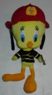 Vintage 2002 Tweety Bird Fire Fighter NANCO Looney Tunes Plush Doll NEW