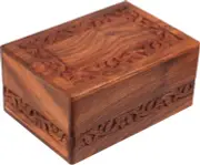 Handmade Wooden Urn Box for Human Ashes, Cremation Funeral Urns Box, Pet Memoria