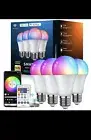 Multi Color 9w Smart Wifi Bulb. App Control And Voice Control. Dimmable.