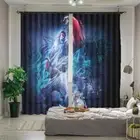 Muscles Strength Side 3D Curtain Blockout Photo Printing Curtains Drape Fabric