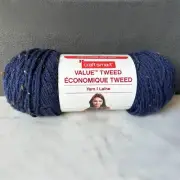Craft Smart Value Tweed Acrylic Blend Yarn - 1 Skein Color Navy #VD104