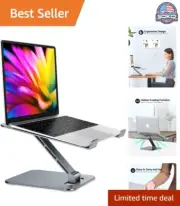 Adjustable Laptop Stand - Foldable Ergonomic Aluminum Riser for MacBook Pro Air