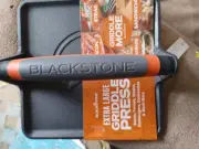 Blackstone Cast Iron XL Griddle Grill Press with Signature Handle
