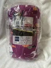 Disney Mickey & Minnie Mouse Halloween Plush Throw Blanket The Big One~ Sealed