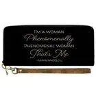 African American Expressions Long Clutch Wallet | Maya Angelou Phenomenal