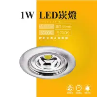 在飛比找Yahoo!奇摩拍賣優惠-台灣製造 LED 1W 崁燈 嵌燈 一體式 投射燈 投光燈 