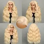 613 Lace Front Wig Human Hair 5X6 Glueless Lace Front Wigs 220% Density Blond...