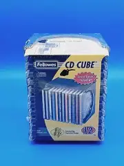 Fellowes CD Cube Storage CD Pack 12 w Empty Jewel Cases 90759 Vtg 2002 NOS.