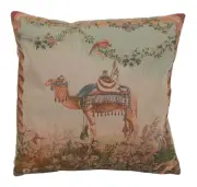 NEW - Cushion Cover - Camel – French Tapestry Throw Pillow Cover 19x19 in New