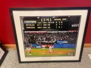 Mariano Rivera Yankees last pitch at Yankees Stadium Signed & Framed Steiner