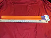 Hot Wheels straight track system new orange hw builder two 24" tracks