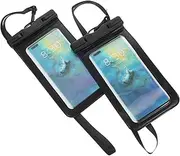 COHEALI 2Pcs Cell Phone Pouch for Swimming and Rafting Beach Essentials with Touch Screen Protection Durable Material for Underwater Use