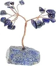 Crystal Money Tree Ornaments Natural Desk Base Decor Office Purple Gemstone Home Crystal Tree of Life Amethyst Money Tree Spiritual Meditation Tree Iron Wire Blue