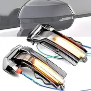 LED Dynamic Turn Signal Light, Dynamic Rearview Mirror Flash Lamp Indicators Light, Compatible with Audi Q2 GA Q3 F3 (Yellow)