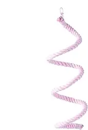 Bird Cage Perch - Flexible Bird Swings for Parrots Cockatiel Peony,Colorful Chewing Toys Ladder Small Medium Macaw Cotton Strap