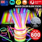 200x Mixed Color Glow Sticks Bracelets Light Party Glowsticks Glow In The Dark A