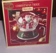 Spode Christmas Tree Musical Snow Globe New in Box