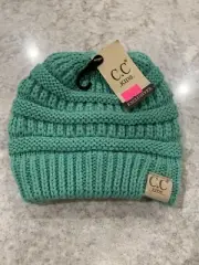 C.C Kids Cable Knit Beanie Toboggan Hat Sage Green
