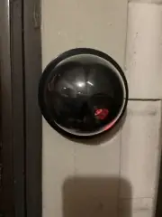 1 Dummy Camera Fake Security CCTV Dome Camera with Flashing Red LED Light