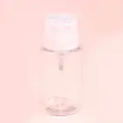 Acetone Nail Polish Remover Pump Push Down Empty Dispenser Bottle - Clear 8oz