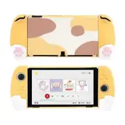 GeekShare Protective Case for Switch OLED Model Ergonomic Design JoJo Cat Yellow