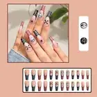 Reusable Press on Nails Long Ballet Shaped Long Fake Nails Women