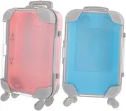 Holibanna Mini Candy Boxes Simulation Trolley Boxes Travel Lash Containers Luggage Style Boys and Girls Makeup Case