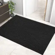 HIYARD Sturdy Front Door Mat Absorbent Muddy Dirt Resist Welcome Door Mats Ou...