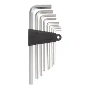 9 Pieces Hex Key Wrench Set Metric CR-V Steel L Handle Repairing Tool