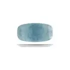 12x Oblong Chef's Plate 298x153mm Blue Churchill Raku Crockery Restaurant