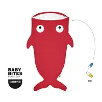 在飛比找樂天市場購物網優惠-西班牙BabyBites鯊魚咬一口兒童睡袋—喜氣紅