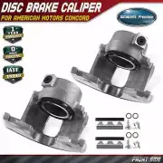 2Pcs Front LH & RH Brake Calipers for Jeep CJ5 CJ7 Scrambler AMX Concord Pacer (for: Jeep)