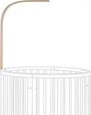 Stokke Sleepi Drape Rod V3, Natural - Made from Solid Beech Wood - Easy to Install & Clean - Compatible with Stokke Sleepi Mini V3 and Sleepi Bed V3