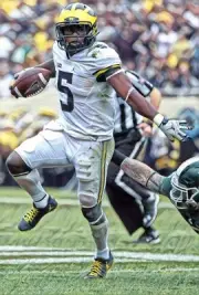 Classic Sports Prints - Jabrill Peppers - Michigan - Ready2Hang - Canvas Print