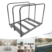 Folding Chair Rack Dolly Cart Table Storage Rack Desk Chairs Cart Trolley 10pcs