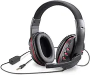 Picozon 3.5mm Gaming Headset Headphone with Microphone for PS4, PlayStation Vita, Mac, Laptop, Tablet, Computer, Mobile Phones