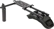 NICEYRIG Camera One-Shoulder Rig, Video Film Making System Kit for DSLR Camera and Camcorder with Shoulder Mount, 20mm Rod, Compatible with Canon Nikon Sony DSLR Camera-542