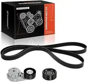 Engine Serpentine Drive Belt Kit Compatible with GMC, Buick, Chevrolet, Isuzu, Oldsmobile & Saab Cars - Envoy XL, Envoy XUV, Rainier, Trailblazer EXT, Ascender, Bravada, 9-7x, 4.2L