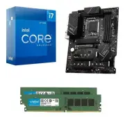 Intel Core i7-12700K MSI Z790-P Pro WiFi RGB DDR4 DDR5 Memory Kits