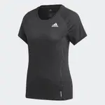 ADIDAS RUNNER TEE 女款灰色排汗反光短袖上衣-NO.FM7641